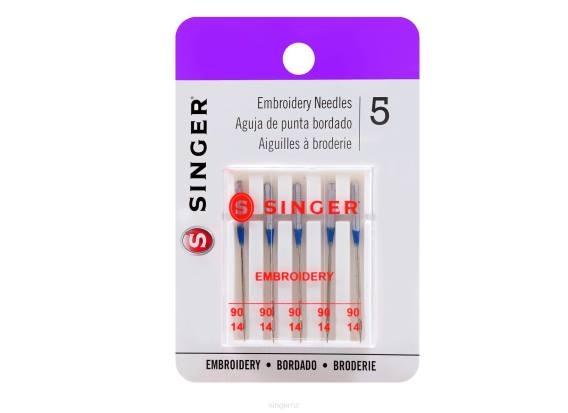Embroidery Needles, Size 90/14 D240118 SINGER Accessories