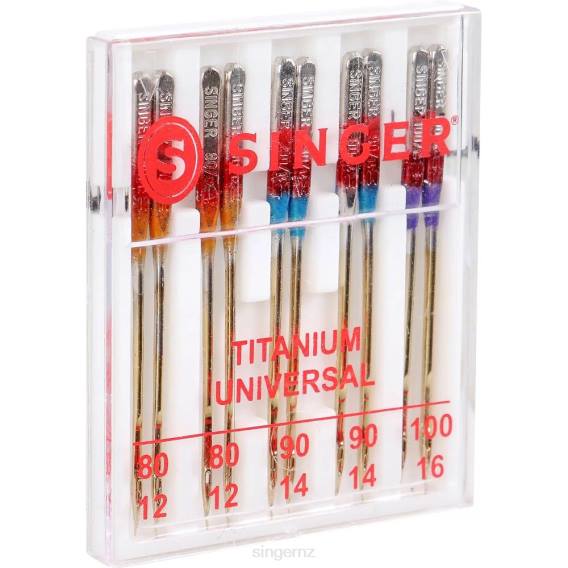 Titanium Universal Needles Assorted Sizes D24086 SINGER Accessories