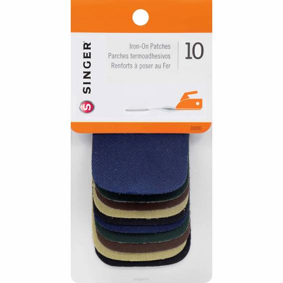 Iron-on Assorted Dark Patches D240171 SINGER Accessories