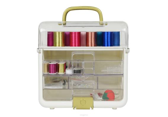 Sew-It-Goes 255 Piece Sewing & Craft Storage Kit with Metallic Thread D240181 SINGER Accessories