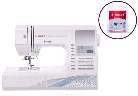 Quantum Stylist 9960 and Garment Sewing Foot Kit Bundle D24018 SINGER Machines